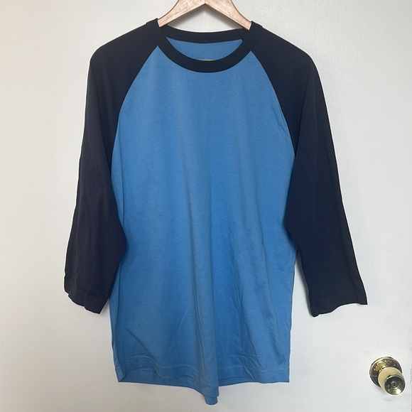 NWOT Sport-Tek T200 Colorblock Raglan Jersey , Carolina Blue/Navy - Picture 5 of 14